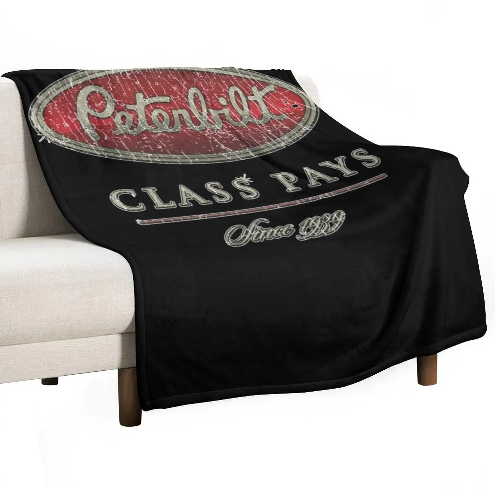 Peterbilt Class Pays 1939 Throw Blanket Heavy Plush Soft Plaid Blankets