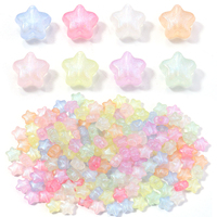 100pcs/lot Transparent Acrylic Star Beads 10mm Sparkling Five-pointed Star Beads Loose Spacer Bead For DIY Jewelry Making
