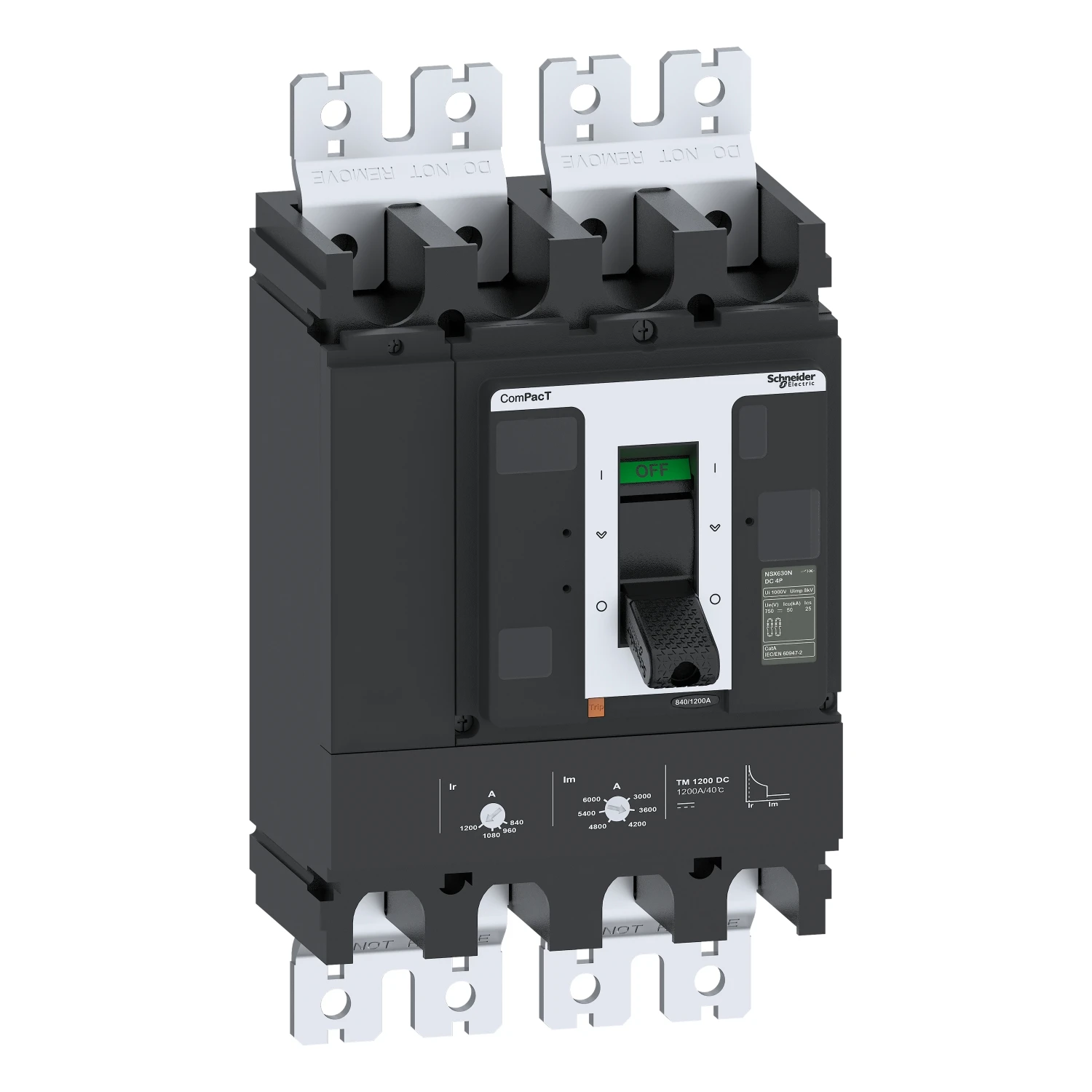 

S-chneider NSX DC Moulded Case Circuit Breaker 4P 50KA 1200A DC MCCB C63N4TM12HD5