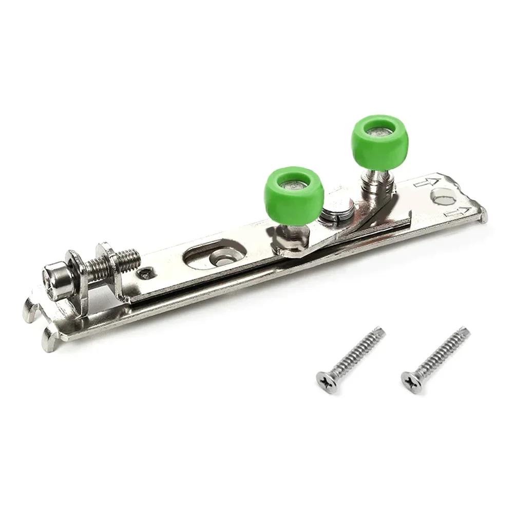 1pc Silver+Green Sliding Door 1-way Positioning Wheel Adjustable Anti-sway Upper Wheel Bearing For Doors / Screens Ball Bearing