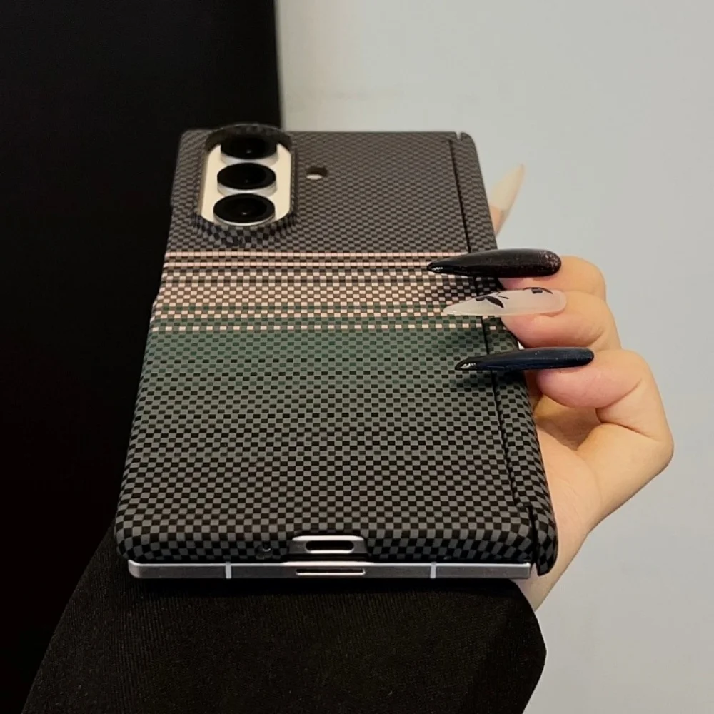 Luxury For Magsafe Wireless Charging Aramid Carbon Fiber Phone Case For Samsung Galaxy Z Fold 8 7 Fold8 Ultra Magnetic Cover - view 5