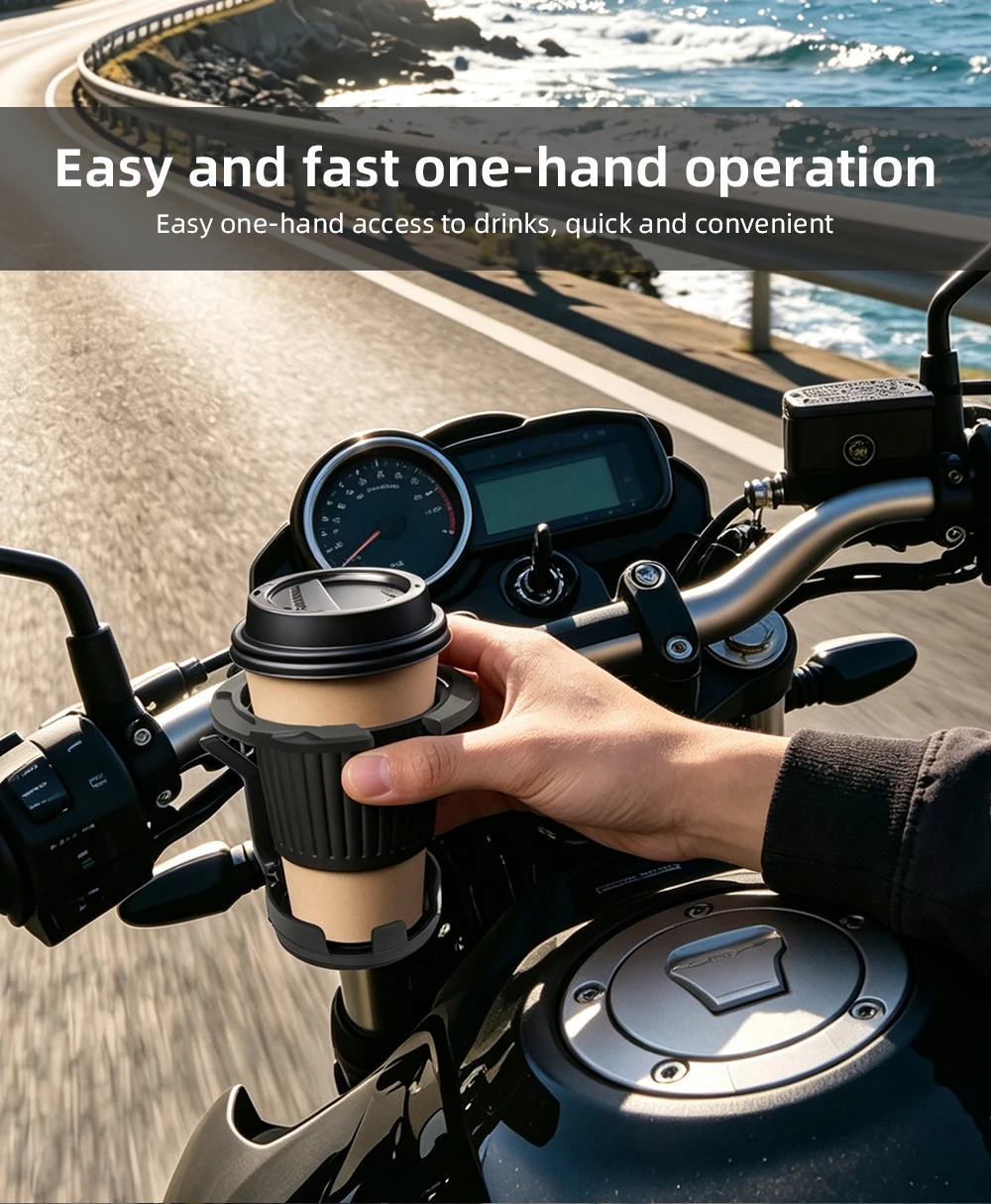 Faltbarer Motorrad-Getränkehalter, Leichter, Verstellbarer Schwarzer Wasserflaschenhalter für Elektrofahrräder, Sport- und Fahrradzubehör – Detail 7