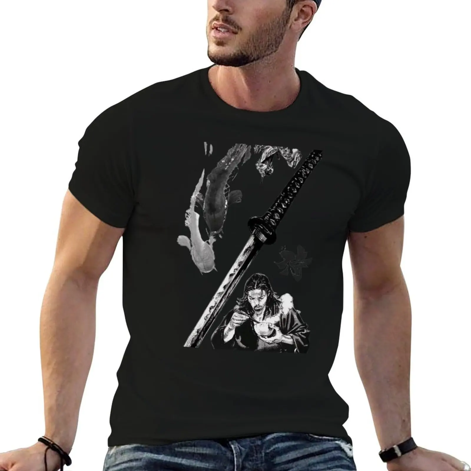 The Blade and Tranquility T-Shirt Big and Tall Basic Tee Shirt
