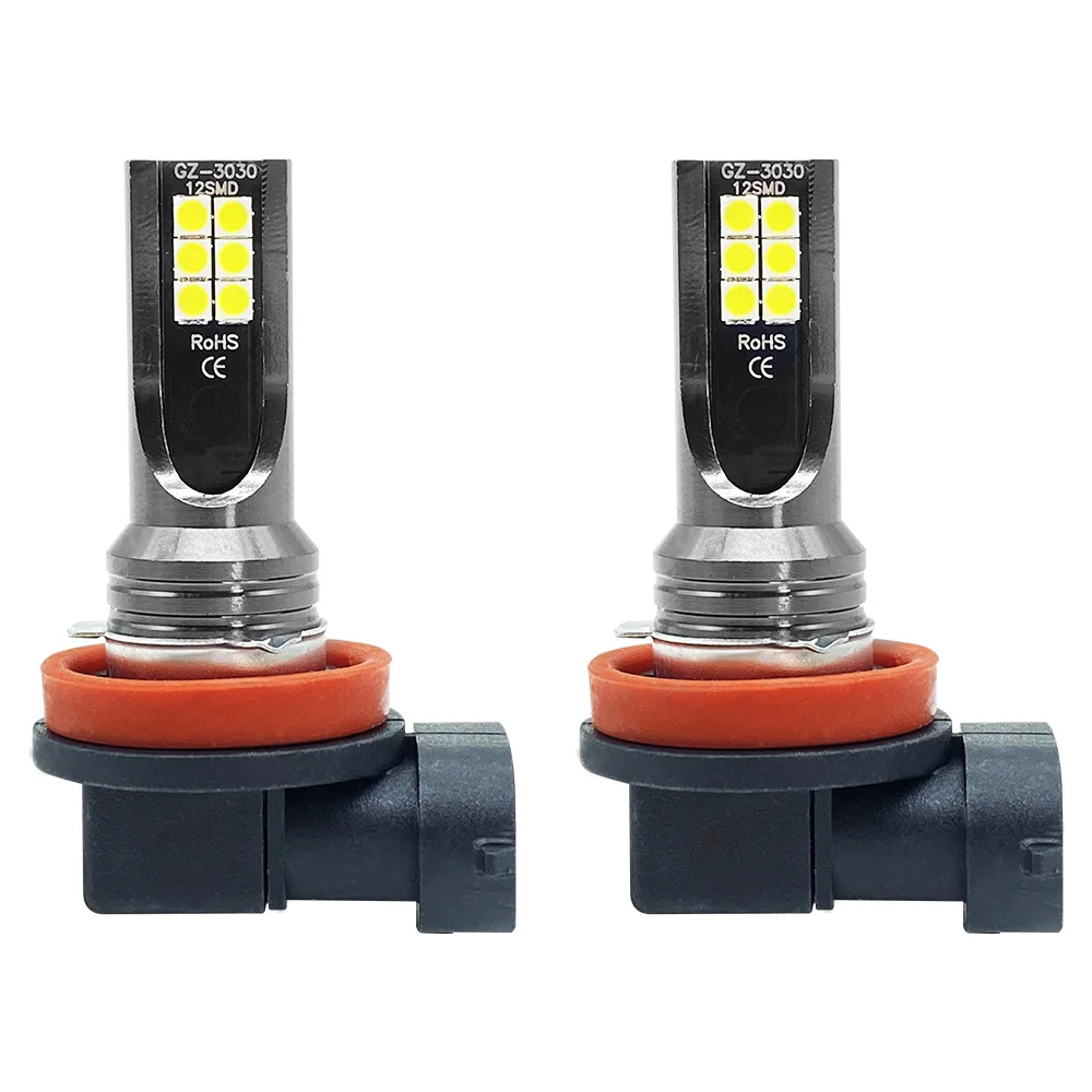 Faros LED antiniebla para coche, lámpara de 12000Lm, 9005 K, 9006 K, H11, H8, H4, H7, H9, H10, H1, 6000, HB3, 3000, HB4, 6000K, 2 piezas