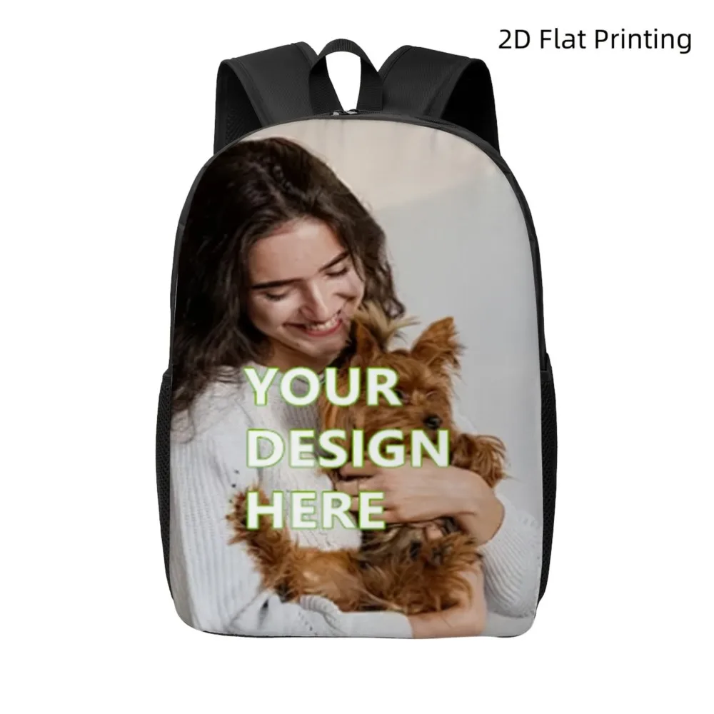 Custom Personalized Photo Backpack, Upload Your Name/Photo/Logo, Personality Casual Backpack For Men Women, Perfect for College