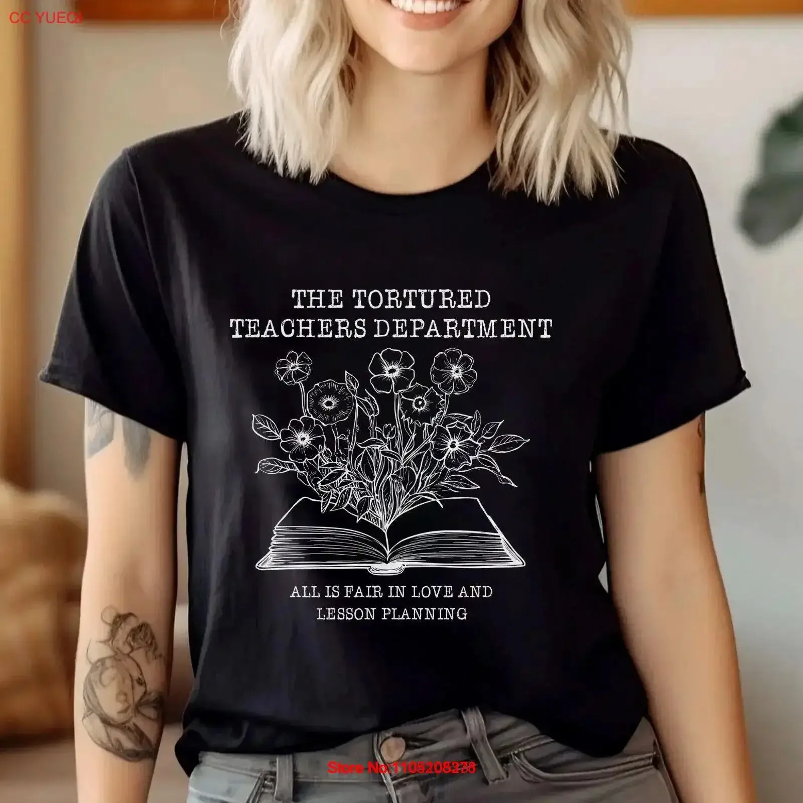 Tortured Teachers DepartmenT T Shirt Teacher All is Fair s vintage Washed homme Top For Everyday Wear Slightly fashion