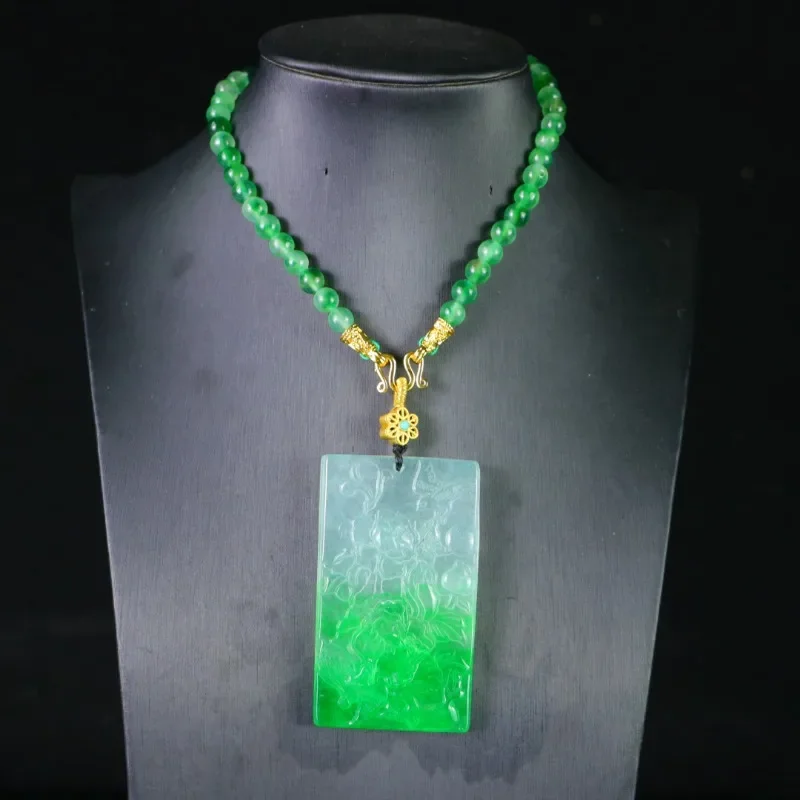 

Natural High-ice Flower and Bird Pendant, Unisex Necklace Jewelry