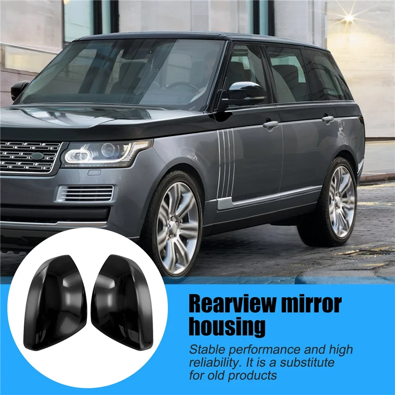 

Bright Black Rearview Mirror Shell LR048353 LR048354 For Range Rover Evoque L538 Discovery Sport Velar 2012- VPLYB0360