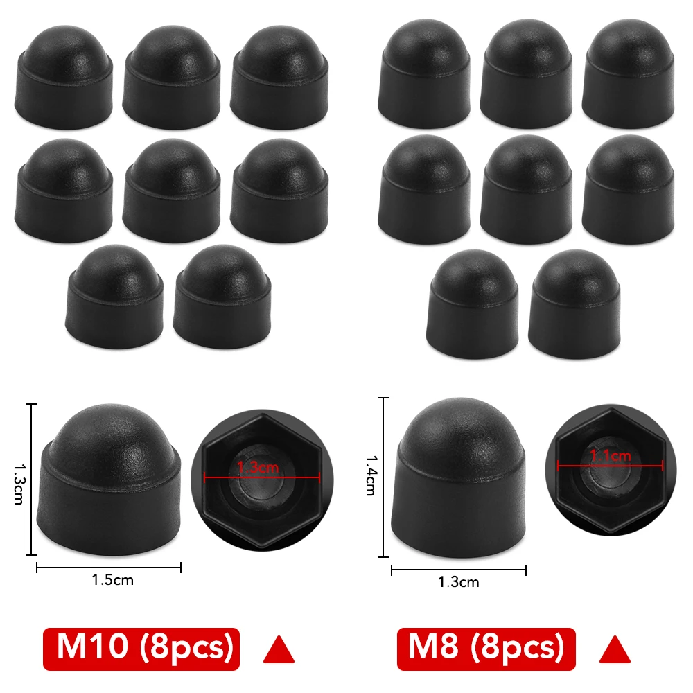 자동차 액세서리 나사 보호 캡, Geely Geometry C 2021 GX3 Emgrand EC7 X7 CK Tugella LC Panda MK용, M8 M10
