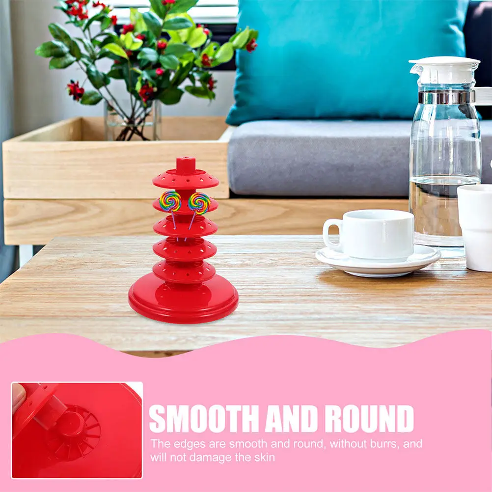Premium PP Desktop Lollipop Stand Multi-Function Display Rack for Lollipops Marshmallows Cake Pops Convenient Stable Tabletop