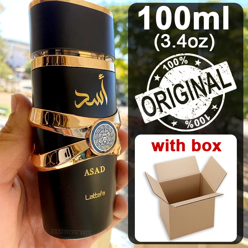 Original Asad Men's Perfume 100ml Arabia High Quality Luxurious Long Lasting Yara Moi Tous Perfumes for Men&Women Christmas Gift