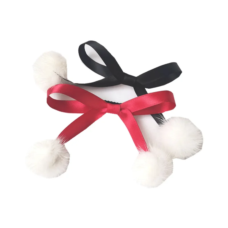 Nhật Bản Phụ Kiện Tóc Đuôi Ngựa Ngọt Dễ Thương Bóng Tóc Nơ Tóc Tóc Dây Chồn Cặp Kẹp Cổ Lolita Mũ Trùm Đầu