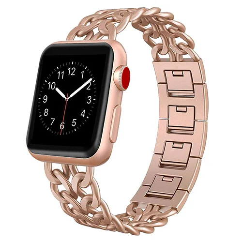 Cinturino in acciaio inossidabile per Apple Watch Ultra 8 7 49mm 45mm 41mm 6 5 4 40mm 44mm bracciale con maglie in metallo per cinturino iwatch 3 42mm 38mm