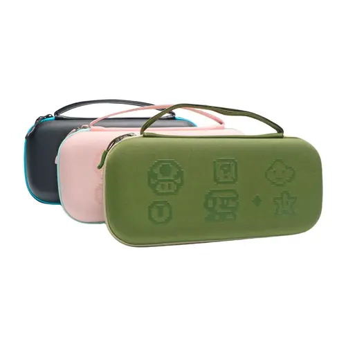 Imagen 2 del producto Bolsa de almacenamiento Switch2, caja de almacenamiento a prueba de arañazos de terciopelo cristalino no necesita quitar desde la carcasa y se instala fácilmente