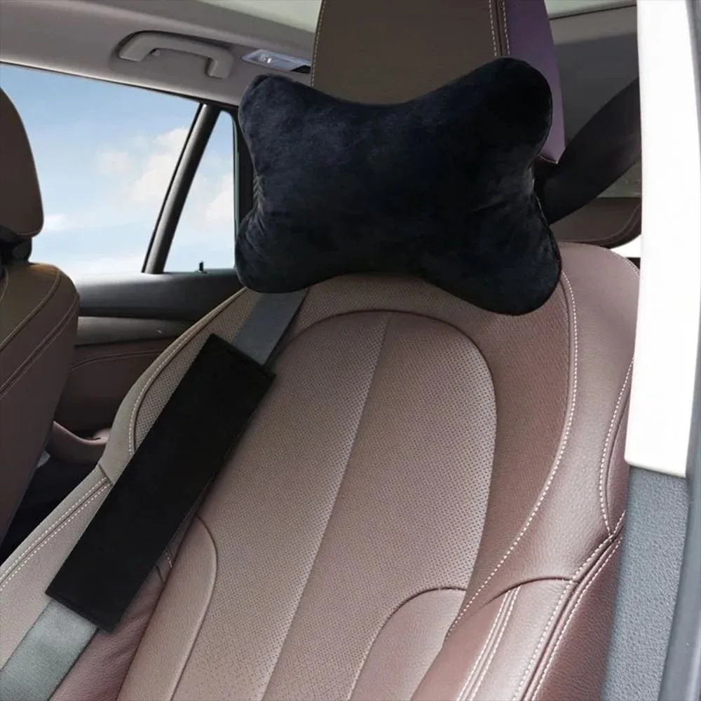 Car neck restraint,plush fabric,comfortable and soft,car accessories,for Audi Q Q3 Q4 Q5