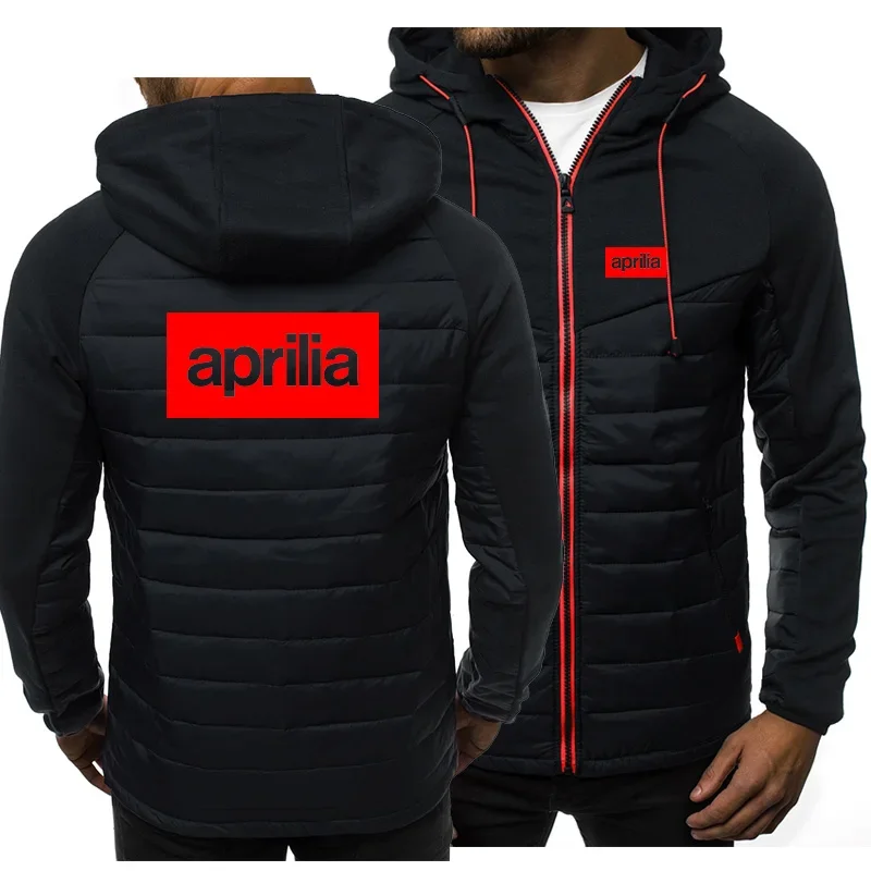 

Spring and autumn Hoodie men's APRILIA logo car animation fun printing high quality cotton men's Jacket Hoodie hip hop casual