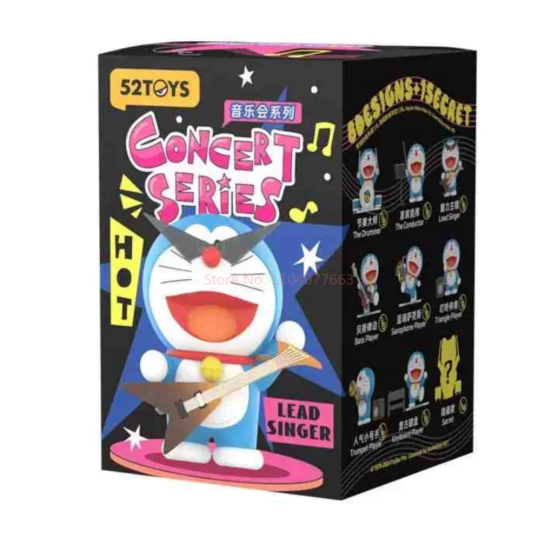 Hot Echt 52toys Doraemon Blind Box Concert Robot Kat Pop Meisje Speelgoed Figuur Ornament Verjaardag Kerstcadeau Speelgoed