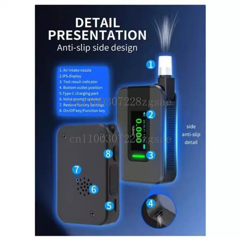 A17Z New D1000 Portable Electrochemical Alcohol Tester