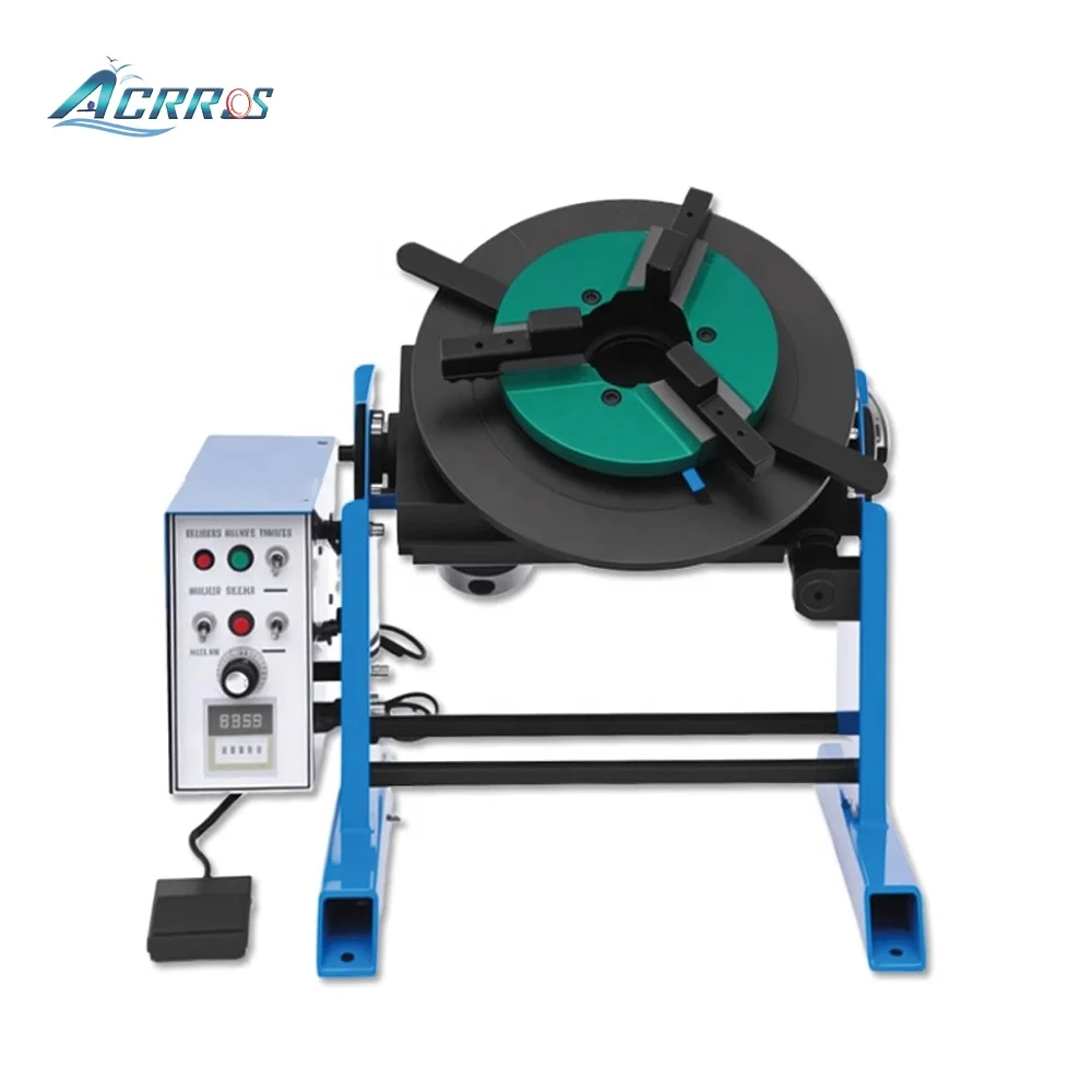 Welding Clamp Wp200mm Chuck Rotate Load 30kg 50kg 100kg Welding Positioner Rotator with Discount Price