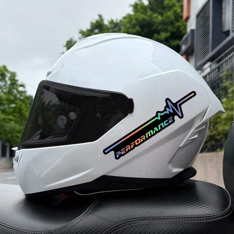 Heartbeat Performance Sticker 1PC Waterproof Vinyl Decal for Motorcycle Helmet Fairing Fuel Tank Car Body Bicycle Decor