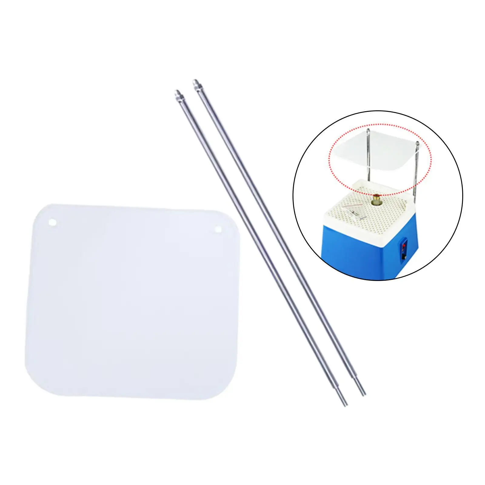 Acrylic Bezel Professional Stained Glass Grinder Machine with Mounting Rod Small Grinder Tool for Glass Portable Baffle Board