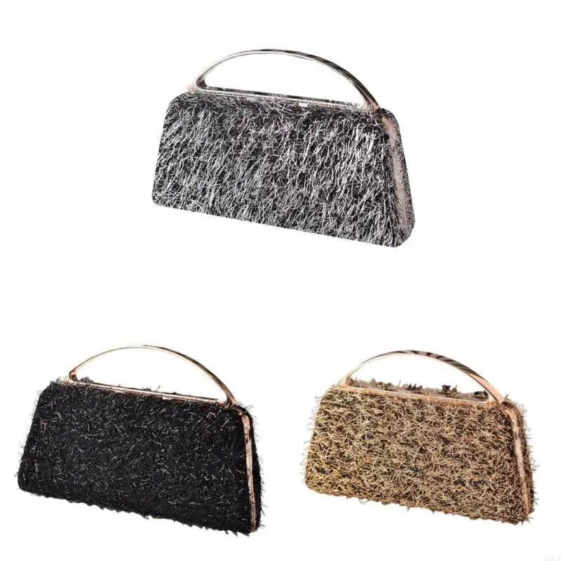 

Multipurpose Shining Metallic Tassels Shoulder Bag for Elegant Social Gatherings 20CA