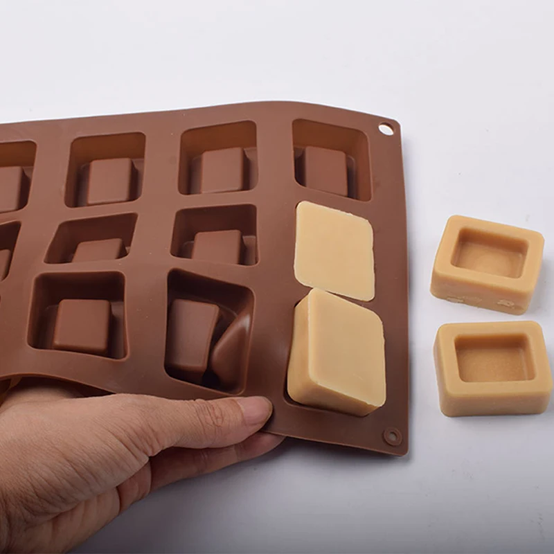 Square Donut Silicone Cake Mold Baking Jelly Pudding Chocolate Mold  Muffin Cup Cake Biscuit Bake Tray view 4