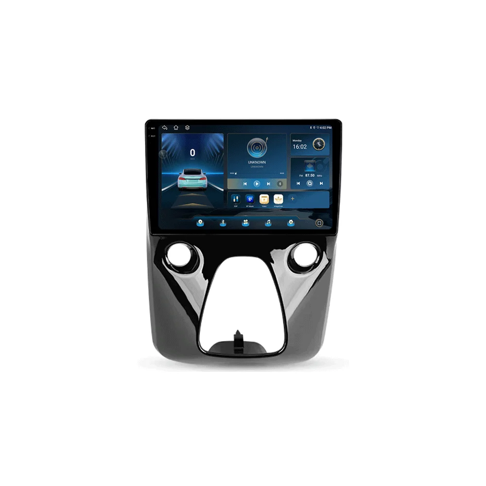 Android 16 autoradio multimediaspeler navigatie stereo GPS 2din 2 din DSP voor Peugeot 108 en Toyota Aygo B40 2014-2021 - afbeelding 2