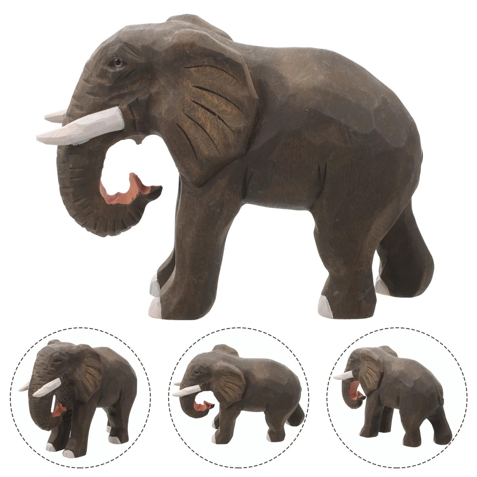 

Statue For Mini Wood Crafts Statues Home Mini Elephant Decor Wood Elephant Figure Sculpture Ornament Gift