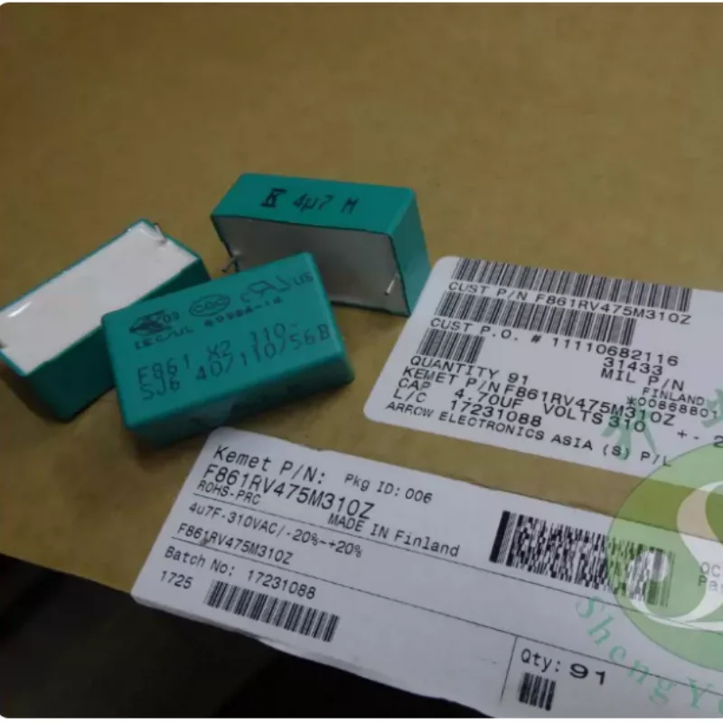 5pcs-100pcs KEMET F861RV475M310Z 4.7uf/310VAC 4u7 475 New Thin Film Capacitor 38MM
