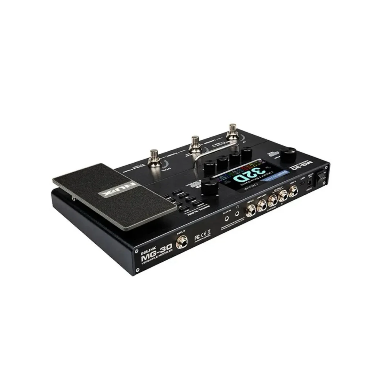 

Nux MG-30/MG30/MG 30 Versatile Modeler Multi-effect Pedals Guitar Processor Electric Guitar Effects Pedal Multi Effect for Stage
