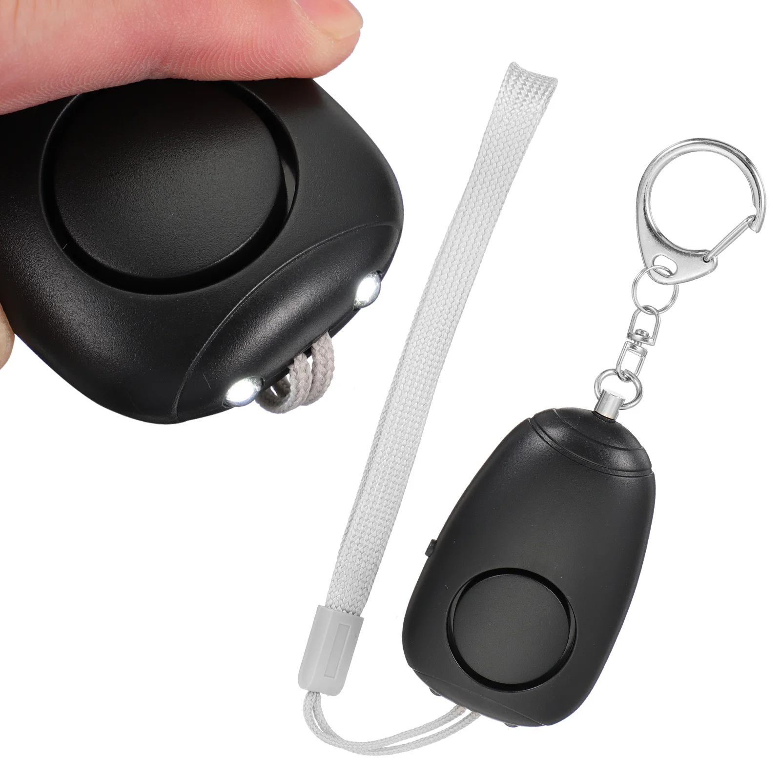 Security Alarm Personal Emergency Siren 130Db Loud Sound Keychain with LED Flashlight for Travel Camping Outdoor Safety
