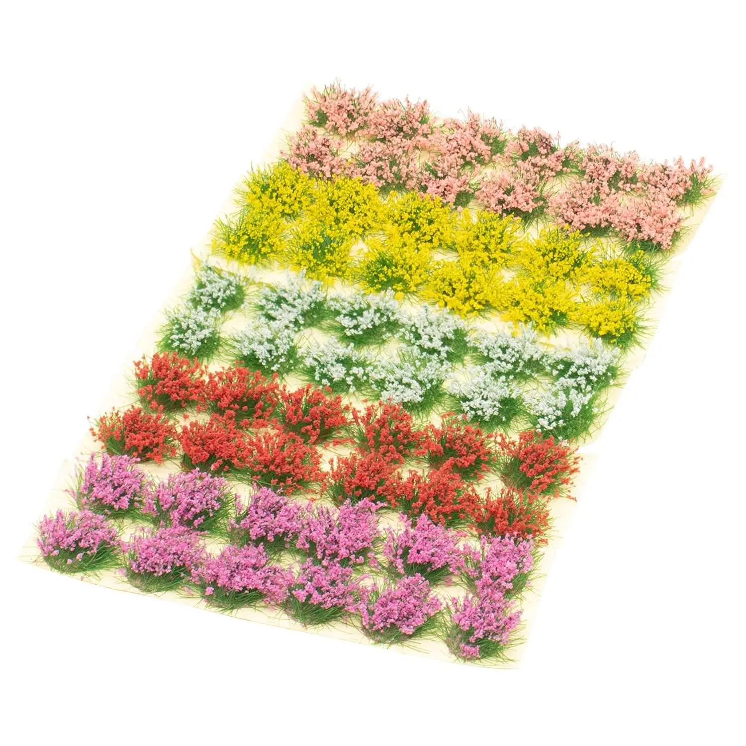 Model Miniature Cluster Flower Static Grass  plant for HO Trail Railway Dollhouse DIy Diorama Railroad  scenery flowers