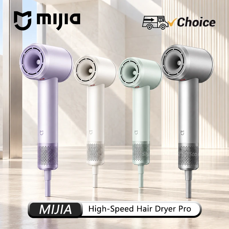 NEW Original MIJIA High-Speed Hair Dryer Pro 1600W 110000RPM 70m/s Fast Dry Magnetic Intake Filter Anti-Hair Suction 50C 220V CN