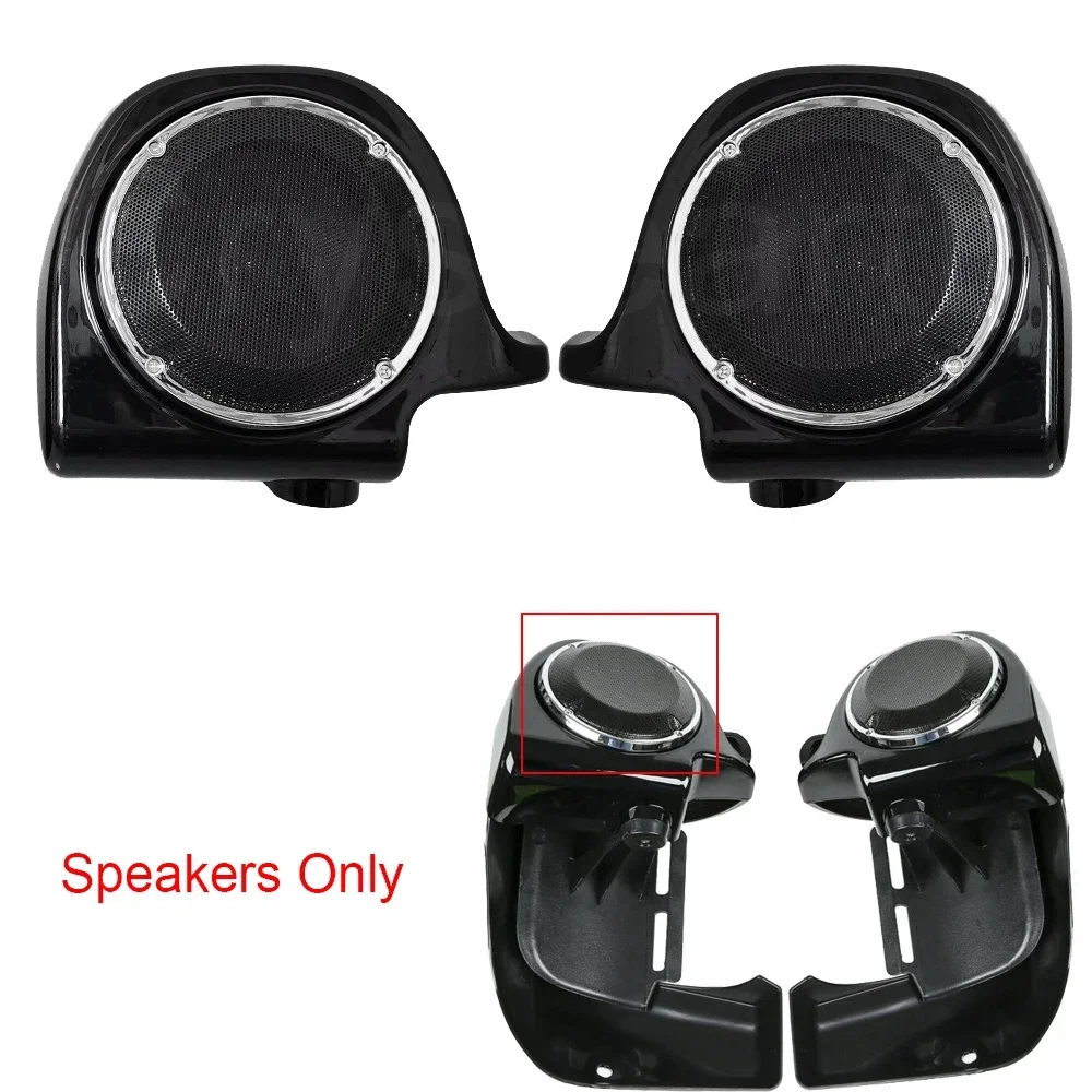 Motorcycle Lower Vented Leg Fairing 6.5'' Speakers For Harley Touring Road King Electra Street Glide 1988-2010 2011 2012 2013