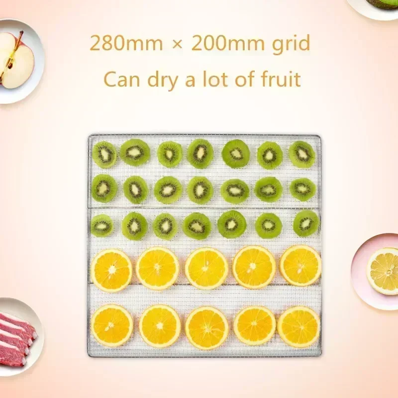 6 - Tier Fruit - Drying Food Dryer. Compact Household Dehydrator for Wing Beans and Pet Snacks. Voltage Information.