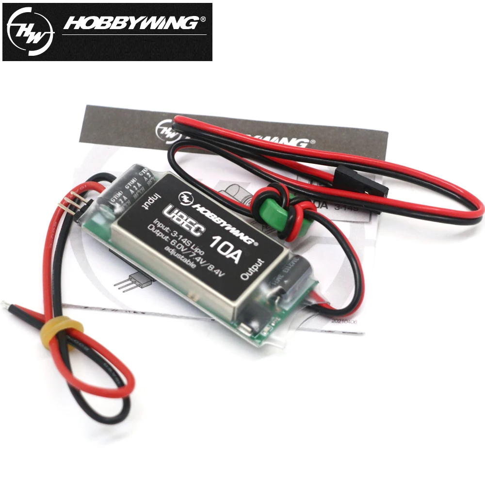 Hobbywing Waterproof 10A Voltage Regulator Module High Voltage 3-14S 6/7.4/8.4V Adjustable UBEC For RC Car Buggy Toy