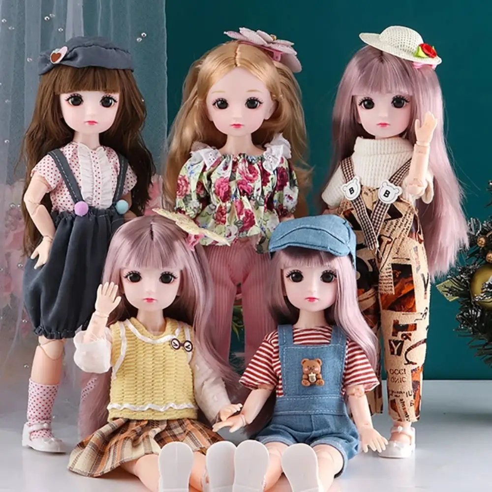 

1/6 SD 30cm Bjd Doll Dress Exquisite Elegant Dress Up Dolls Clothes Polka Dot Skirt Floral Skirt 30cm Cotton Doll Dress