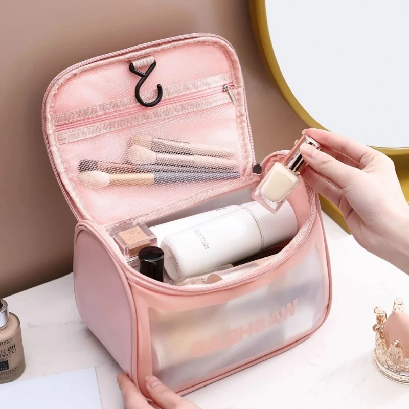 Frosted Toiletry Kits Bag Wash Gargle Bags Travel Women Girls Outdoor Cosmetic Bag Portable Makeup Organizer Pouch