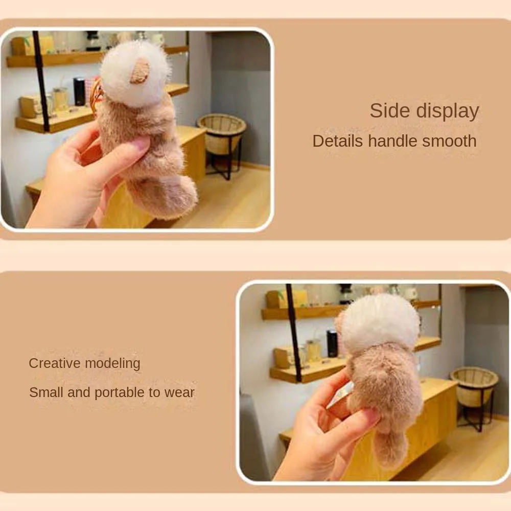 

Animals Doll Cartoon Otter Keychain Decorations Keys Accessories Otter Bag Pendant Portable Holding Fish Shape Otter Keyring