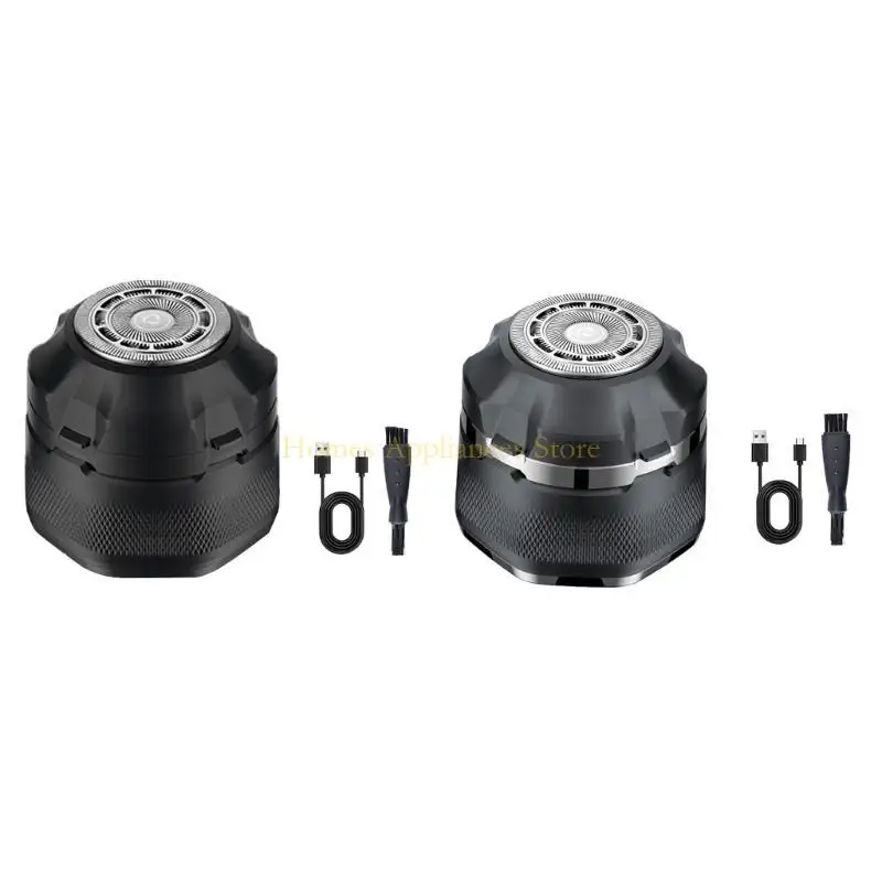 Barbeadores cabeça d0ab para homens carecas homens elétricos magnéticos barbeador recarregável LED sem fio exibir um aparador