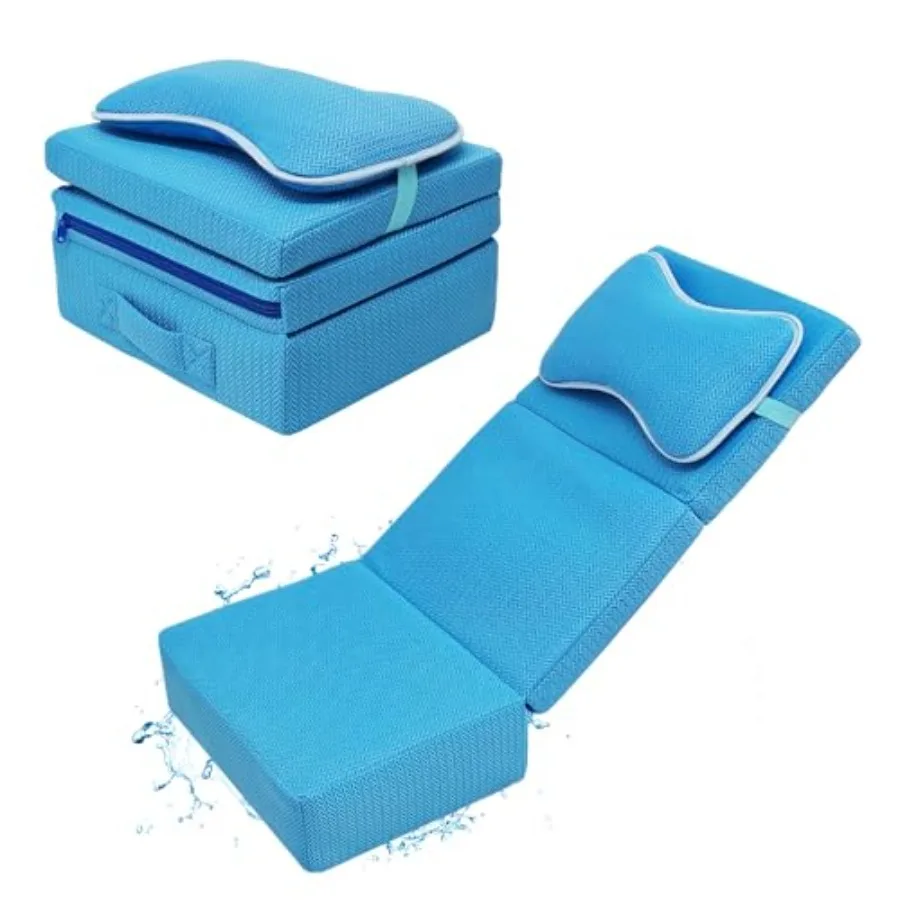 

Hot Tub Booster Seat for Adults Thickened Bathtub Cushion with Backrest and Removable Bath Pillow 3D Air Mesh Hot Tub Seat Accs
