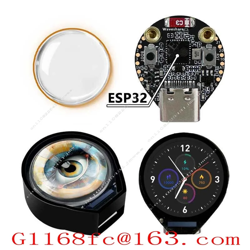 ESP32 C3 Development Board Electronic Eye 0.71 Inch Round LCD Watch Display