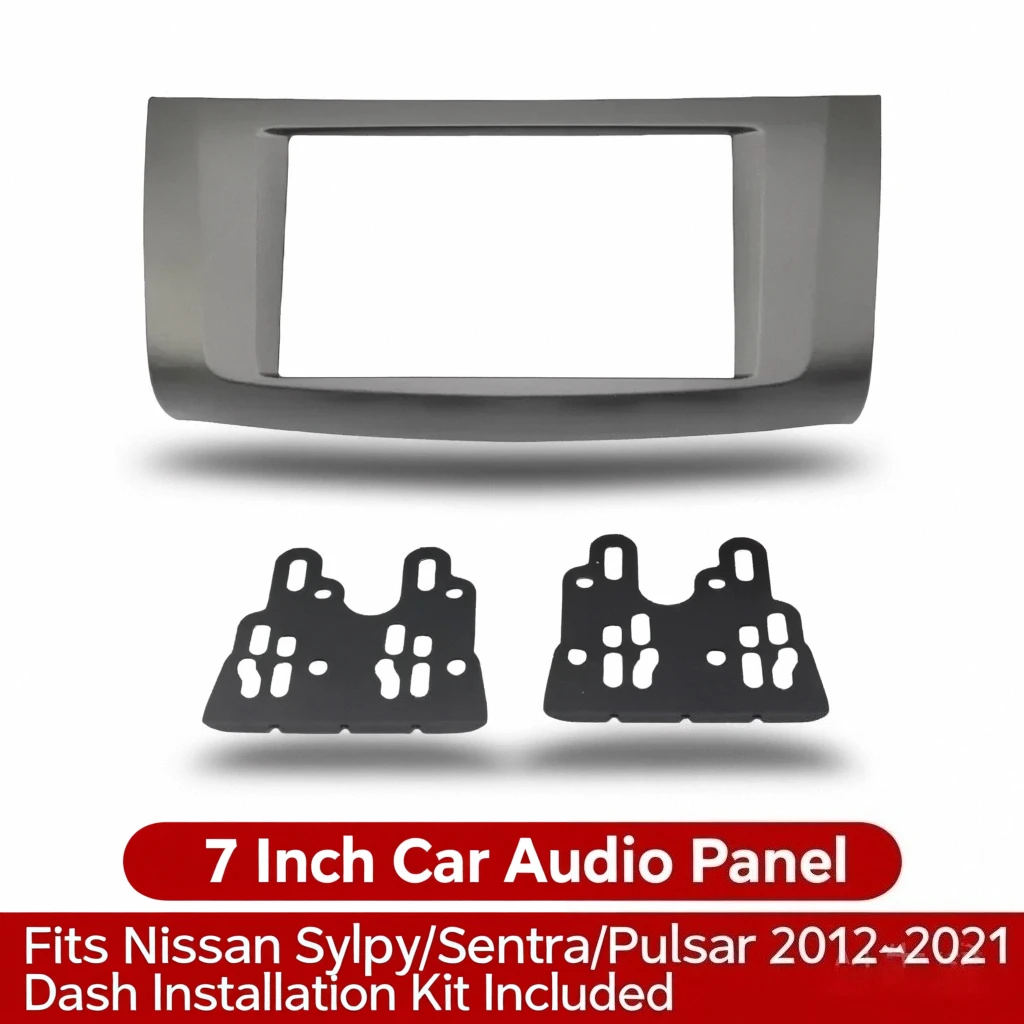 

7-дюймовая автомобильная аудиосистема радио панели для Nissan Sylphy, Sentra, Pulsar 2012–2021 гг. | Монтажный комплект приборной панели