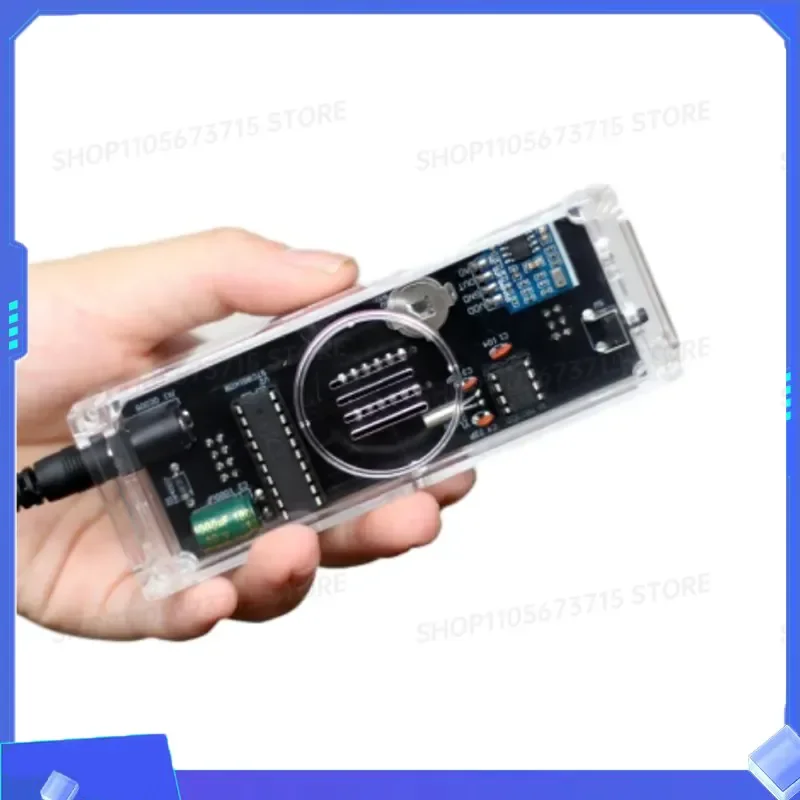 for FORDC5V 0.28 Inch LED Rhythm Light Kit Voice Activated Digital Colorful Clock Electronic DIY Welding Practice Parts