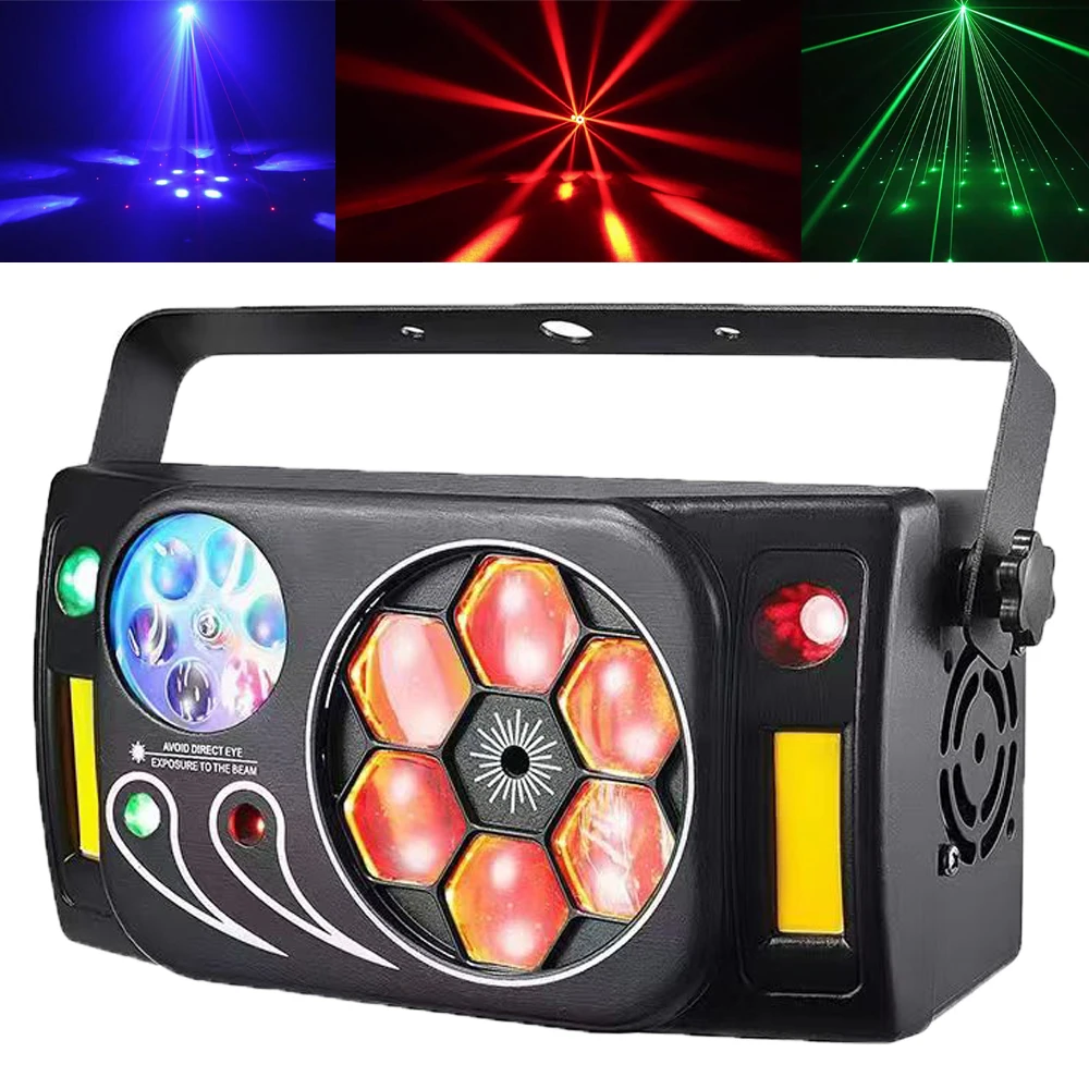 80W LED Disco Light Pattern Bee Eye 6in1 Stage Effect Light for DJ Disco Holiday Wedding Dance Lamp