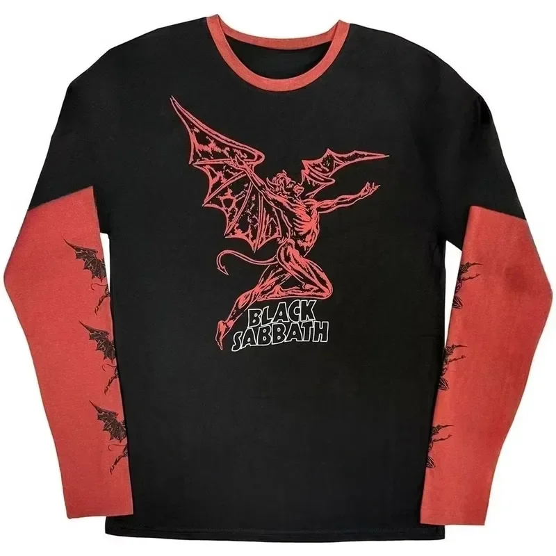 3D Printed Casual Long Sleeve 2026 Black Sabbath Rock Band Retro Tops Men Women Y2K Streetwear Graphic Tee Shirt Fashion