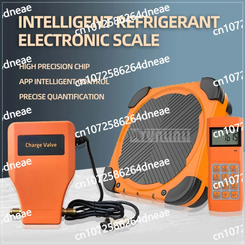 LMC-310 Bluetooth Refrigerant Electronic Charging Scale w/ Charging Valve at 220 lbs/100kgs quantitative addition