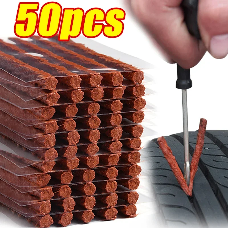 

5/10/20/50Pcs Tubeless Rubber Stiring Glue Seals Tire Repair Strips For Car Motorcycle Bike Tyre Puncture Tools Accessorie