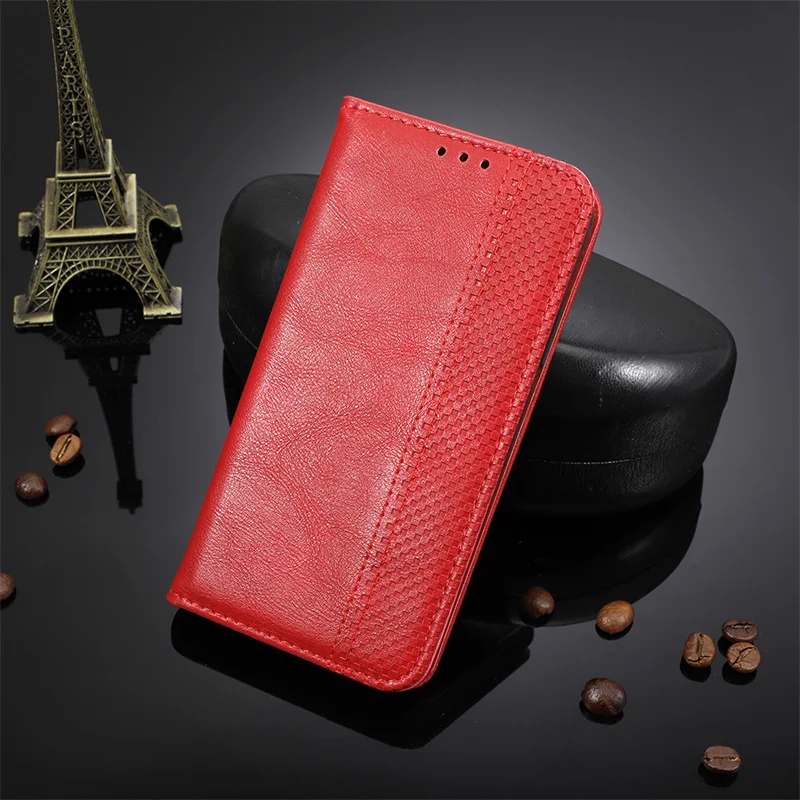 For Infinix Smart 8 X6525 Case Wallet Flip Style Vintage Leather Phone Cover For Infinix Smart 8 X6525 with Photo frame